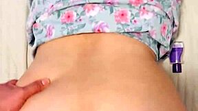 my husband grabs my chubby ass in fishnets. he fucks me hard doggystyle... oh yeah