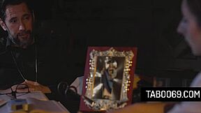 Pervert Priest Takes Virgin Teen Penelope Kay's Ass in Rough Doggystyle and Cowgirl Action!