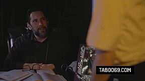 Pervert Priest Takes Virgin Teen Penelope Kay's Ass in Rough Doggystyle and Cowgirl Action!