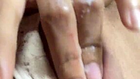 Cute innocent face masturbates her tight pussy to orgasm as petite Latina babe in homemade solo