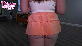 Overwhelmed by Desire as Babysitter Eva Nyx Teases for Creampie in Her Teen 18+ Pussy