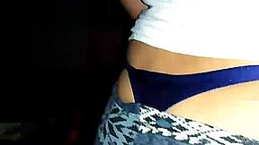 Lydia appears innocent in her teen style. She poses casually wearing a simple tanguita outfit for the scene.