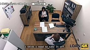 Brunette Teen Gets Rough Hardcore Sex in Office Casting Interview