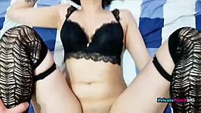 couple russian young 18+ making love with spit and swallow in bedroom