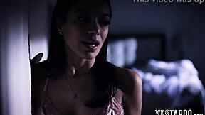 big tits latina teen 18+ stepdaughter lets desperate stepdad rail her bent over in doggystyle, oh yeah