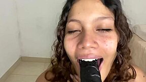i feel so naughty as this cute latina stepsister roleplays solo masturbation with orgasm building in homemade pretty pussy play