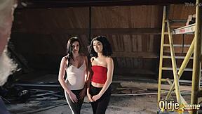 Kiara and Mia, do you both want to fuck this old man and share his cum after doggystyle missionary pounding?