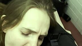 She Sucks off First Guy Met at Nightclub with Cute Dirty POV Facial Cumshot