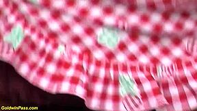 Hey, you won't believe how this teen with massive melons got roughly fucked in public at the ranch?