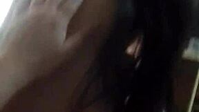 slutty step daughter strips for daddy, plays with tiny 18+ tits, gives handjob then rides his cock in hottest homemade video