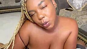 horny neighbor tricks husband with rough pov sex from neighbor. she rides cowgirl and takes creampie in missionary.