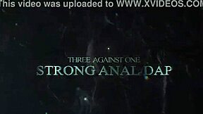 Skinny Isabella Bell gets her first interracial DAP with huge cocks