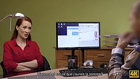 Loan4K Redhead Teen Has Spontaneous Sex With Credit Agent In Office