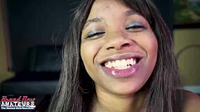 You ready for this interracial domination? Skinny exotic tattooed Evelyn takes deepthroat, doggystyle, and swallows cum in POV.