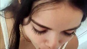 Why would cute Brazilian teen Debora Prado suck a big cock before leaving?