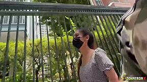 i feel so hot as this curvy asian beauty showing off my cute slim booty