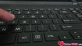 hey, you naughty stepsisters, why fight over my cock when you can both ride and suck it together?