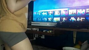 I can't believe how perfect my body looks dancing in this cosplay outfit, but then I start masturbating my wet pussy and even try some anal assfucking