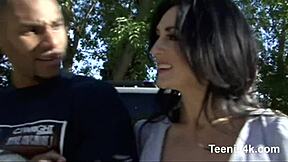 skinny shaved teen take my monster cock deep cum facial