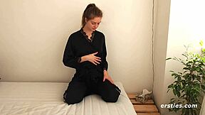 i adore fingering my petite natural tits to orgasm in sunlight. solo masturbation feels so intense with close-up views.