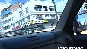 uhh big dick stretchin my big tits latina newbie pussy in hardcore casting interview