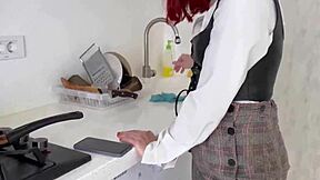 I Feel So Emotional as Lazy Maid Gets Whipped, Spanked, and Creampied in Pantyhose for Bad Work