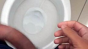 brazilian stud jerks monster cock in bathroom solo day 6 of 365