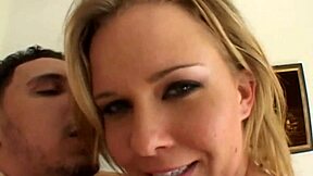 Blonde Teen Endures Anal Double Penetration with Cum Dripping from Holes