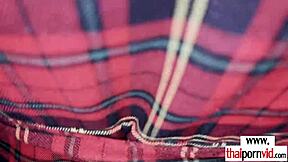 petite thai slut nam licks fucks big white cock!