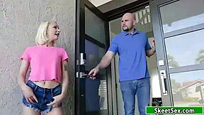 Petite Blonde Pounds Monster Cock For Cash