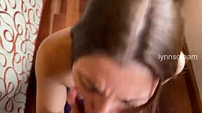 parents home but i cum in her mouth pov sloppy blowjob