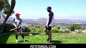 coach billy meets tiny rookie haley spades for some private baseball fun ⚾🍑😏