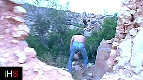 ever fucked a blonde slut outdoors like this country pounding session?