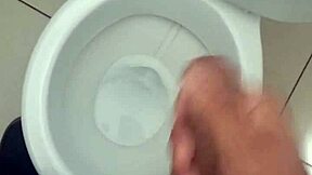 brazilian stud jerks monster cock in bathroom solo day 6 of 365