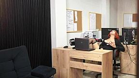 oh no secretary caught masturbating now her boss fucks that big ass hard 😈🍑