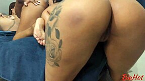 university party girls drip wet in threesome fuck?