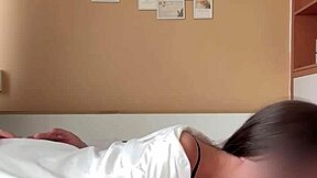 morning coffee fuck with juicy asian teen's shaved pussy!