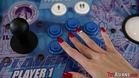 Petite Asian Teen Rides Monster Cock With Tiny Tits Teasing