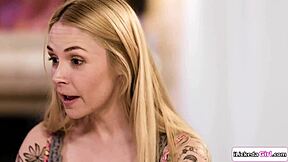 Does stepmom lick teen BFFs with stepdaughter?