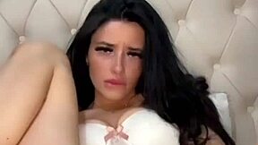 Horny American College Exchange Student Teases Squirting Orgasm Webcam Solo