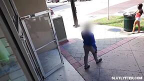 Security officer Rusty Nails strips and cavities Nadia Noja