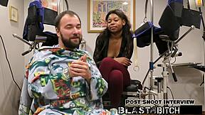 Minnie Rose's pretty face blasted with thick cum after deep shaved pussy pounding