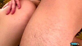 News report leads to intense old young fuck session with big tits