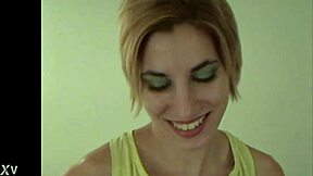 sandi rose blows in pantyhose tease