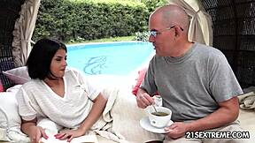 Grandpas pounding tight teen pussies outdoors?