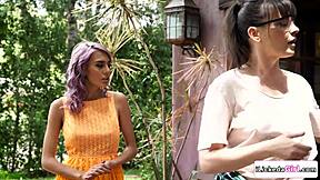 lesbian carpenter licks fingers big tits wife