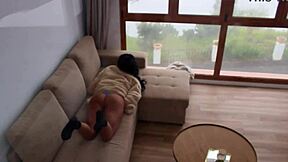 hot latina's huge ass bounces on big cock before brutal doggystyle pounding