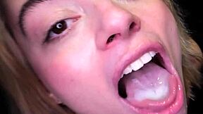 how does sophia drain 12 massive cumshots from huge cocks at gloryhole pov?