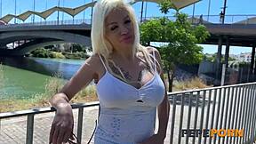 ever wonder how a spanish milf seduces young stud by the river then bangs at home?