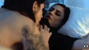 dread hot emme white fucks hard on bed fever